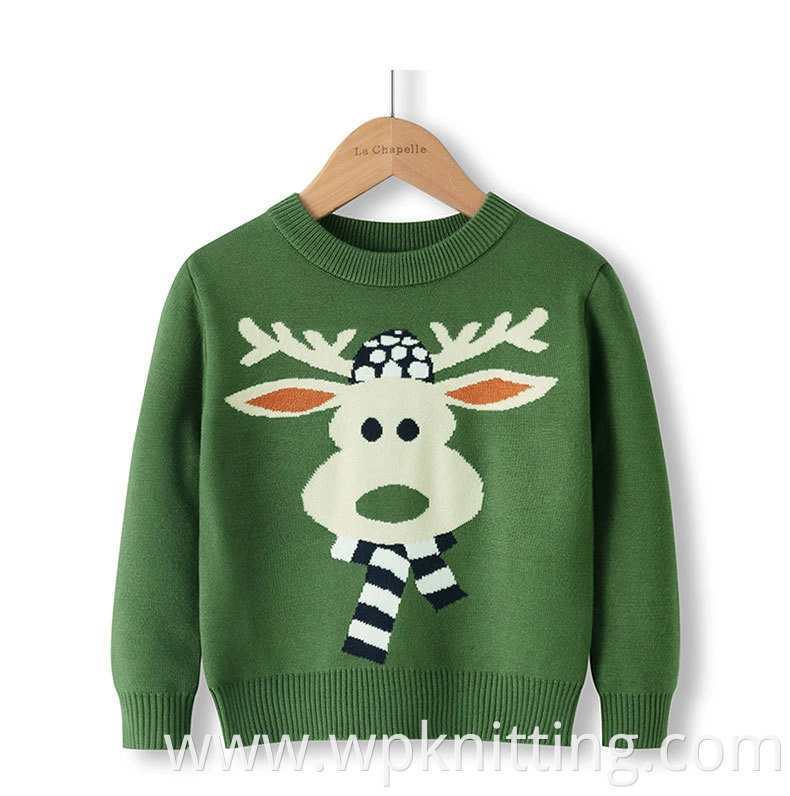 Cute Baby Knitwear Clothing Deer Christmas Boy Pullover Sweaters